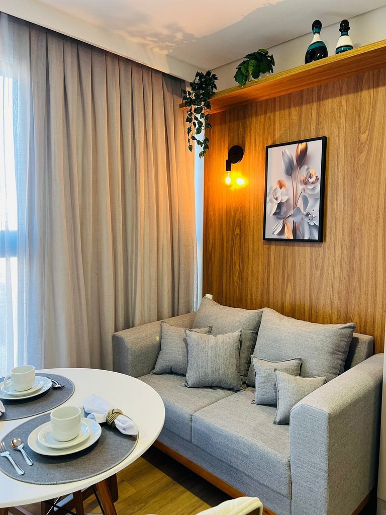 LOFT UP 506 | Mobiliado | WIFI | Piscina | Vaga