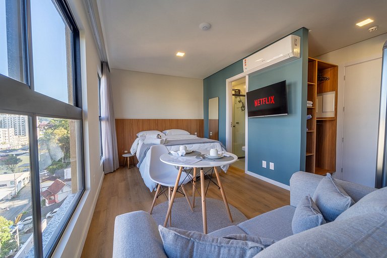 LOFT UP 508 Mobiliado | WIFI | Piscina | Academia