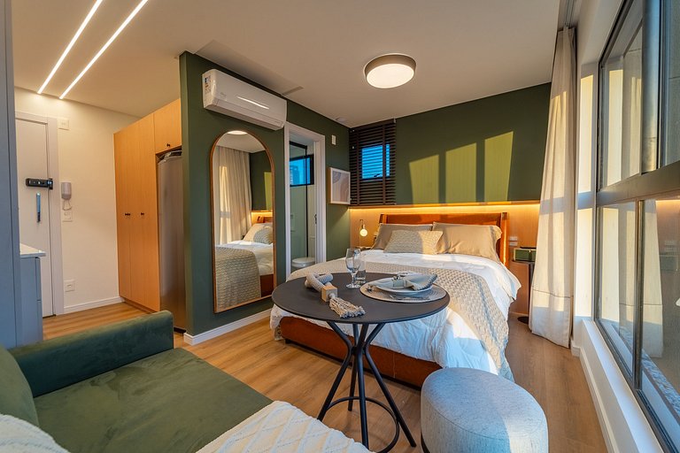 UP 1302 Mobiliado | WIFI | Piscina | Academia