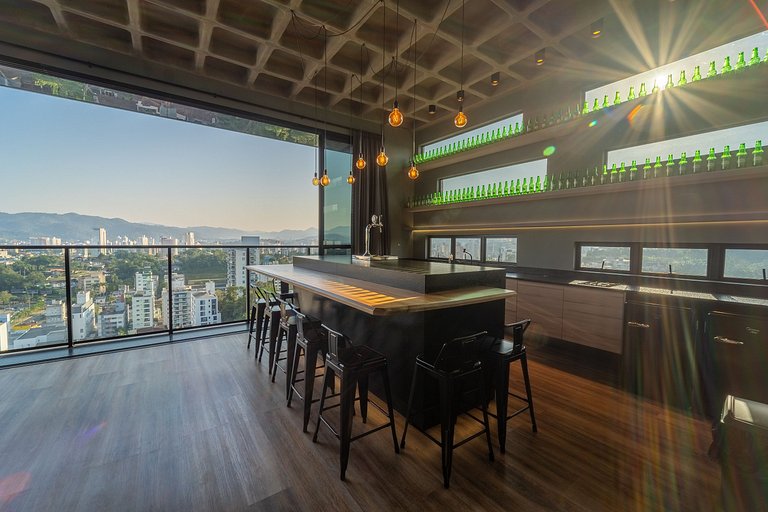 UP 210 Mobiliado | WIFI | Piscina | Academia