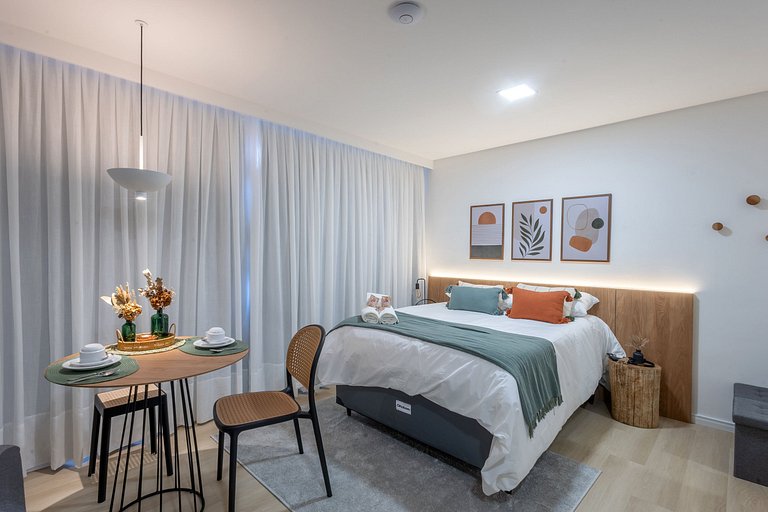 NOVO Loft 1207 • Piscina/Coworking/Academia